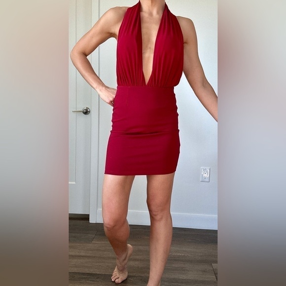 Angel Biba Red Dress Size 8 UK 4/6 US - Picture 7 of 10